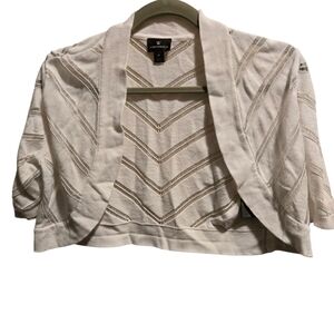 Worthington Cream Women's Shrug Size Medium